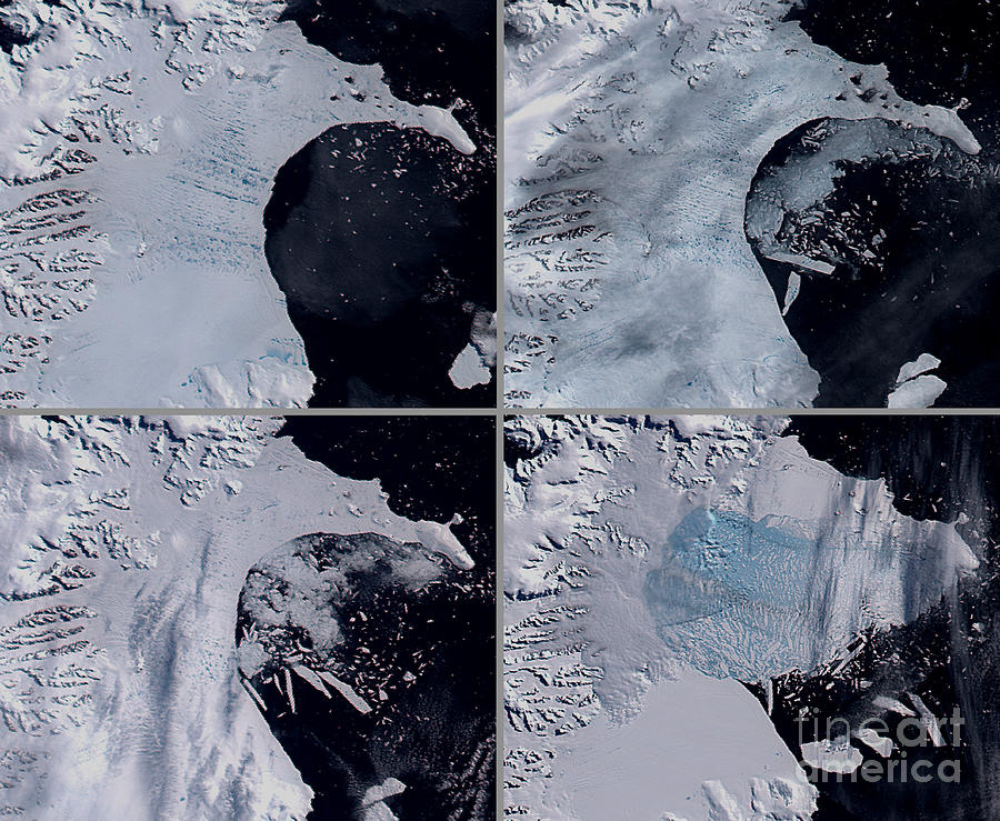 Larsen B Ice Shelf Breaking Away Photograph by Science Source