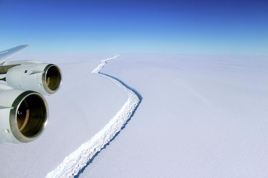 Larsen C Ice Shelf Rift Photograph by John Sonntag, Nasa/science Photo Library