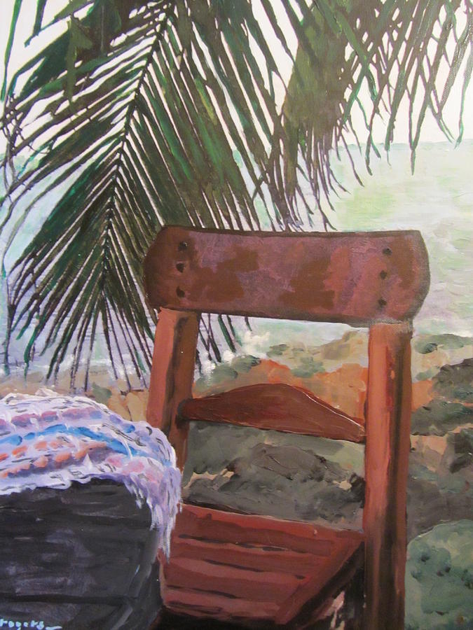 Las Calitas Beach Painting by Dody Rogers