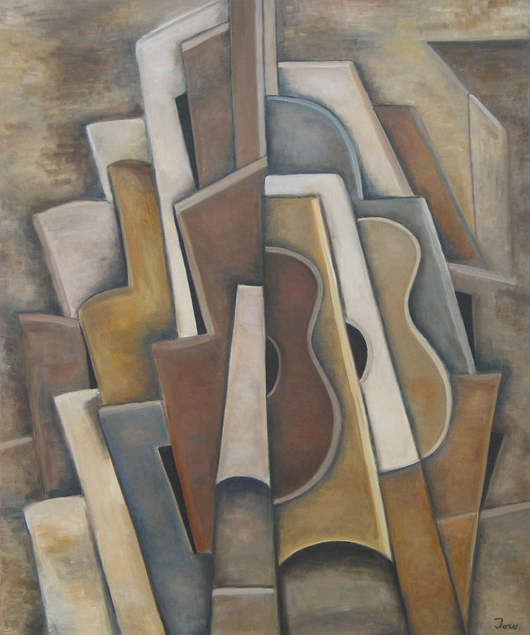 Las Guitarras Painting by Trish Toro