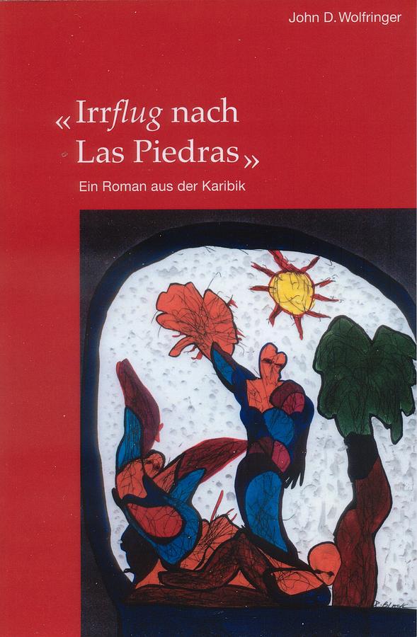 Las Piedras  Book cover illustrated by Darrell Black Drawing by Darrell Black
