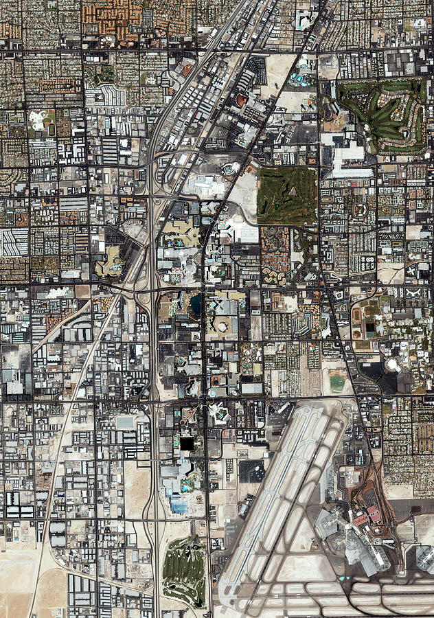 Las Vagas Photograph by Geoeye/science Photo Library