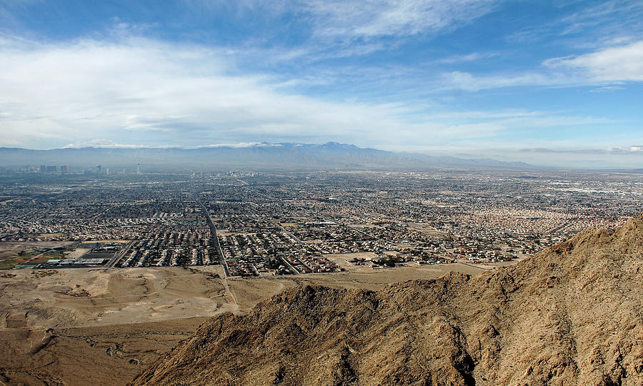 Las Vegas Aerial View Photograph by Debbie Oppermann