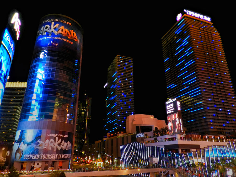 Las Vegas Photograph - Las Vegas - Aria and Cosmopolitan 001 by Lance Vaughn
