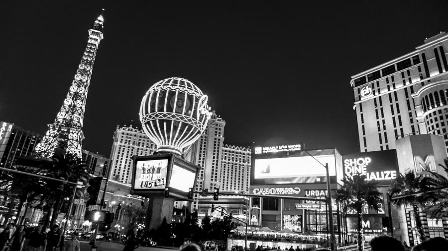 Las Vegas at Nights Digital Art by Susan Stone