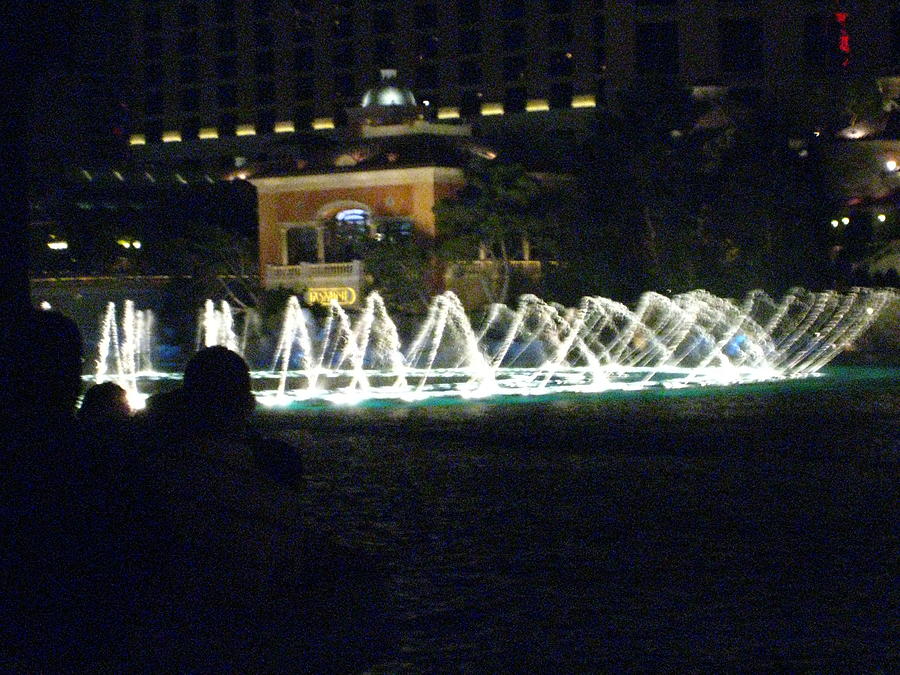 Fountain Photograph - Las Vegas - Bellagio Casino - 121213 by DC Photographer