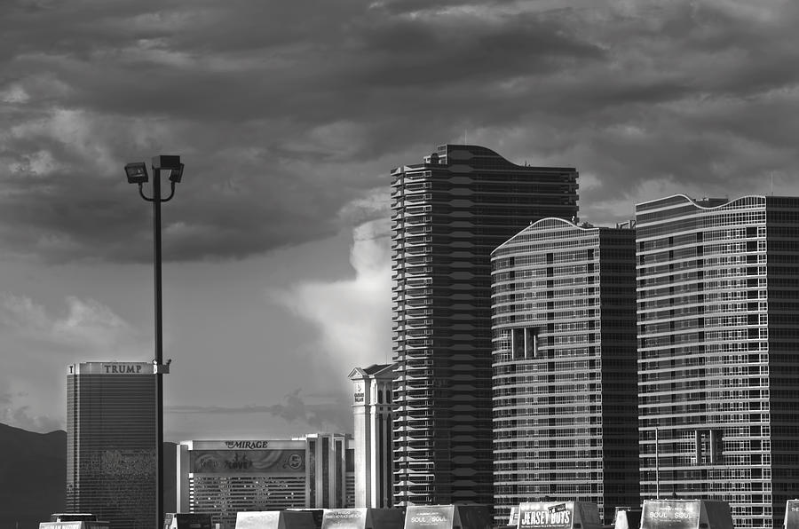 Las Vegas Black n White Photograph by Kevin Duke