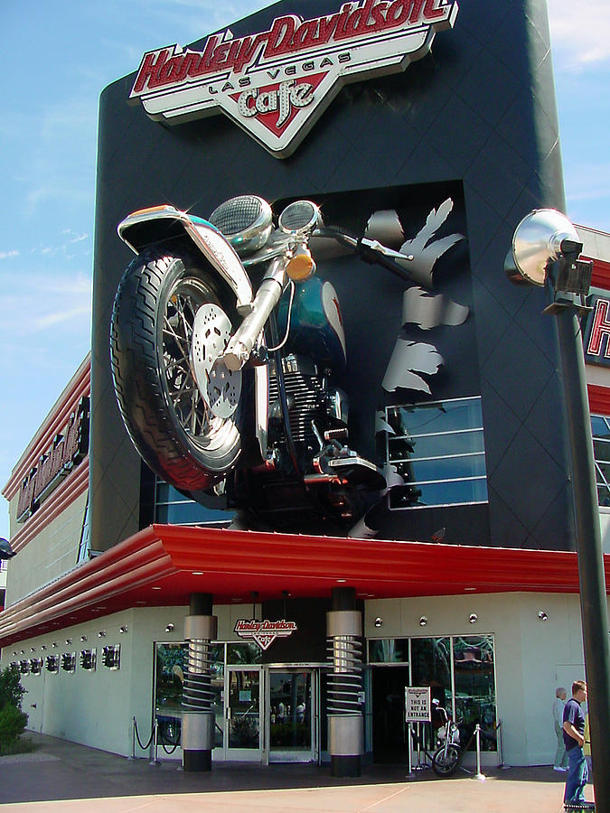 Las Vegas Harley Davidson Cafe Photograph by Mieczyslaw Rudek