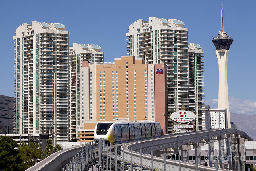 Las Vegas Monorail Photograph by Anthony Totah