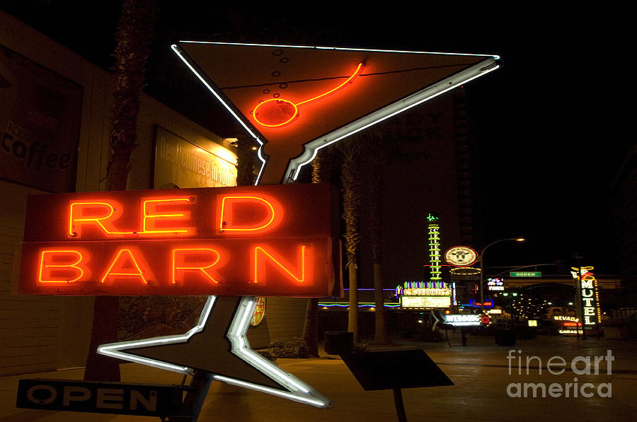 Martini Photograph - Las Vegas Neon 10 by Bob Christopher