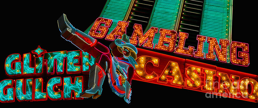 Las Vegas Photograph - Las Vegas Neon Signs Fremont Street  by Amy Cicconi