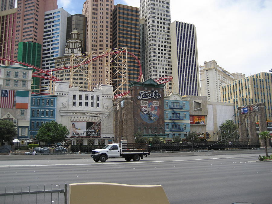Skyline Photograph - Las Vegas - New York New York Casino - 12123 by DC Photographer