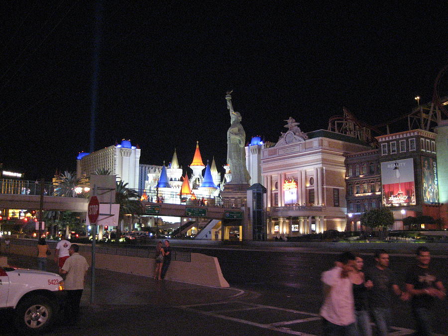 Skyline Photograph - Las Vegas - New York New York Casino - 12129 by DC Photographer