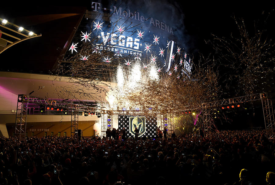 Las Vegas NHL Franchise Reveals Team Name And Logo Photograph by Ethan Miller