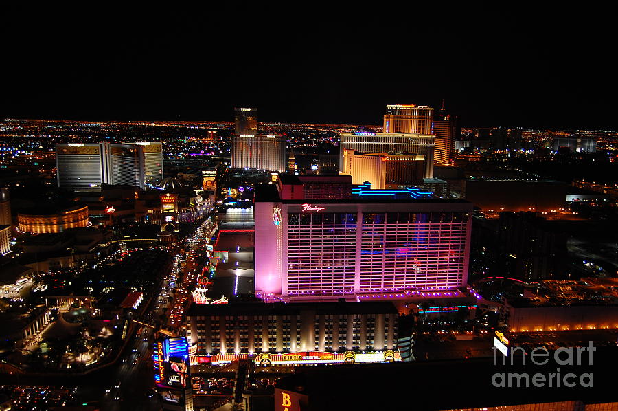 Las Vegas Night Cityscape Photograph by Debra Thompson