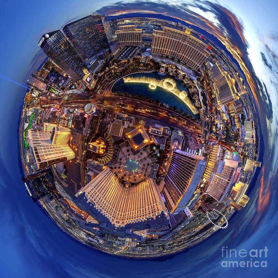 Las Vegas Photograph - Las Vegas planet by Aleksandr Reznik