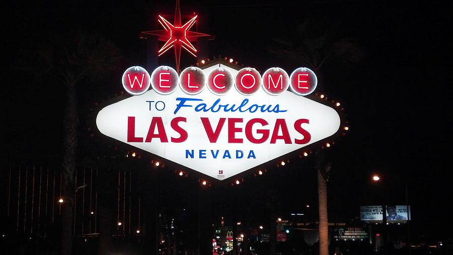 Up Movie Photograph - Las Vegas Sign  by Malachi S