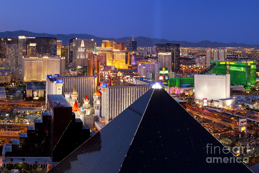 Las Vegas Photograph - Las Vegas Skyline by Brian Jannsen