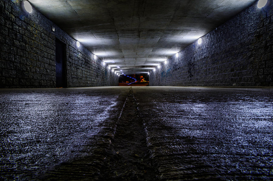 Chicago Photograph - LaSalle Drive Tunnel by Randy Scherkenbach