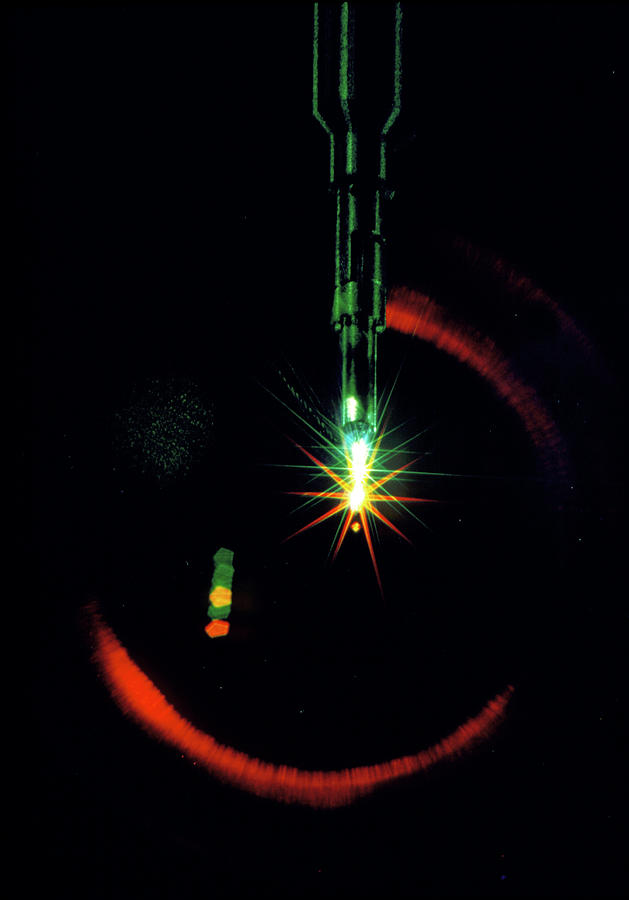 Laser Initiated Fusion Reaction In Test Chamber Photograph By Lawrence