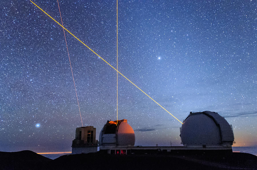 Laser Party Over Mauna Kea 1 Photograph by Jason Chu