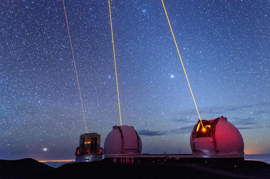 Laser Party Over Mauna Kea 3 Photograph by Jason Chu
