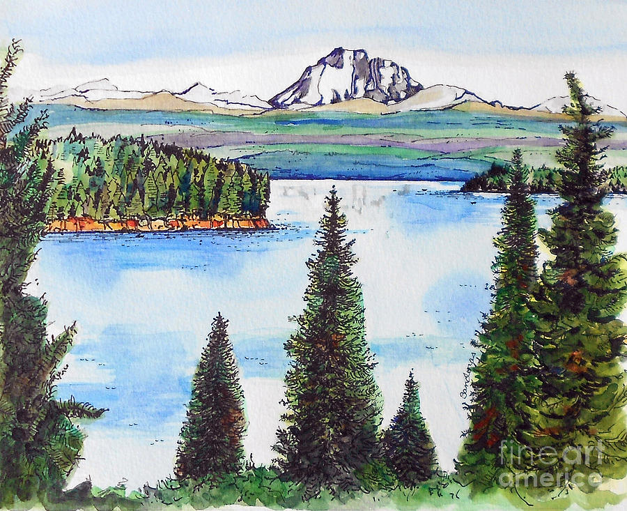 Lassen And Almanor Painting by Terry Banderas