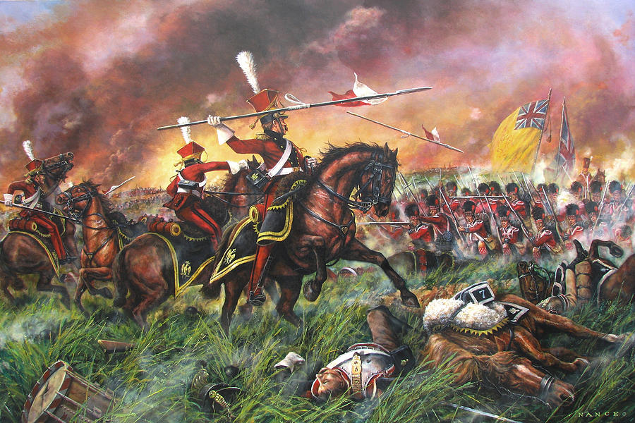 Last Charge of the Red Lancers Painting by Dan Nance