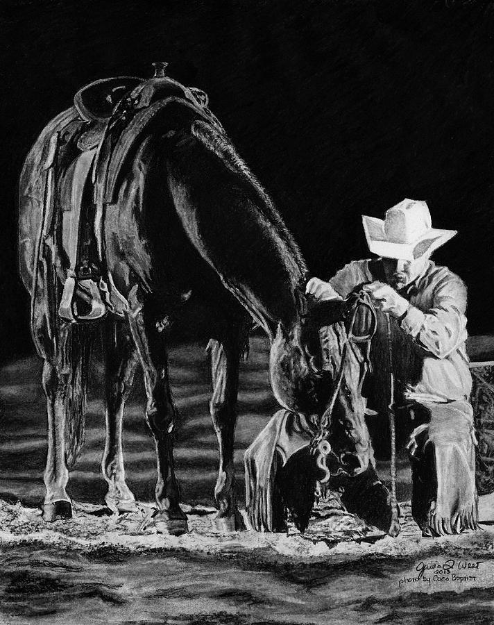 Horse Drawing - Last Dance by Janicia West