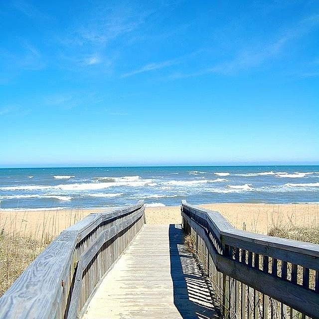 Beach Photograph - Last Day Of March! #beach  #obx by Erin Mac