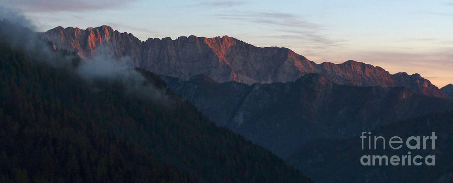 Last Evening Rays - Julian Alps - Slovenia Photograph by Phil Banks