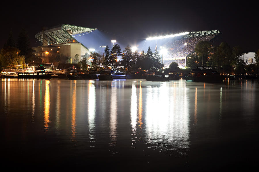 Last Game at the Old Husky Stadium Photograph by Max Waugh