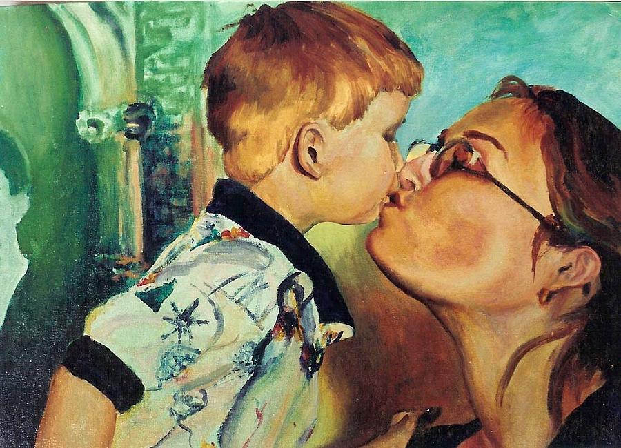 Last kiss Painting by Christine Lytwynczuk