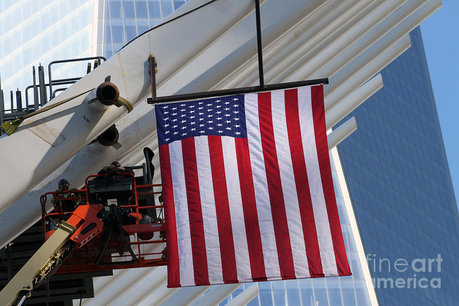 Last Large WTC Oculus Rafter Raised number six Photograph by Steven Spak