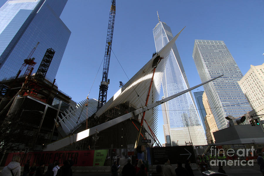 Last Large WTC Oculus Rafter Raised number two Photograph by Steven Spak