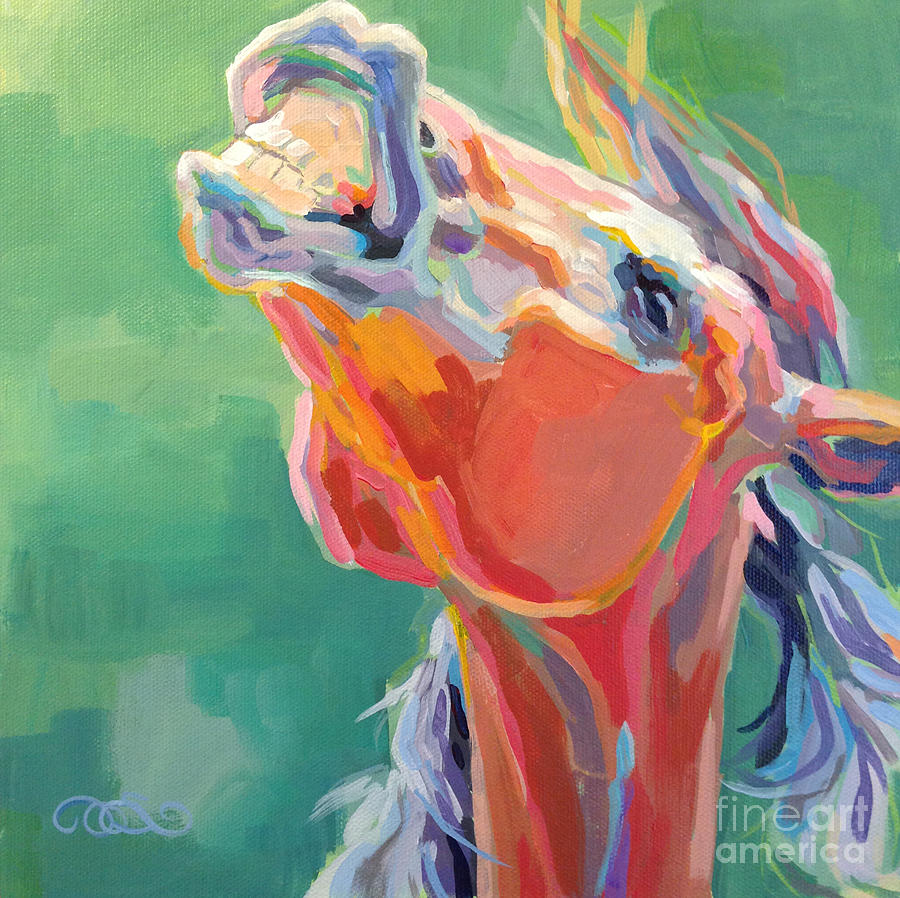 Horse Painting - Last Laugh by Kimberly Santini