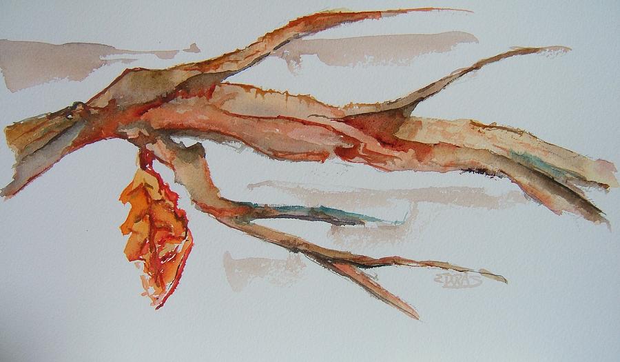 Last Leaf Painting by Elaine Duras