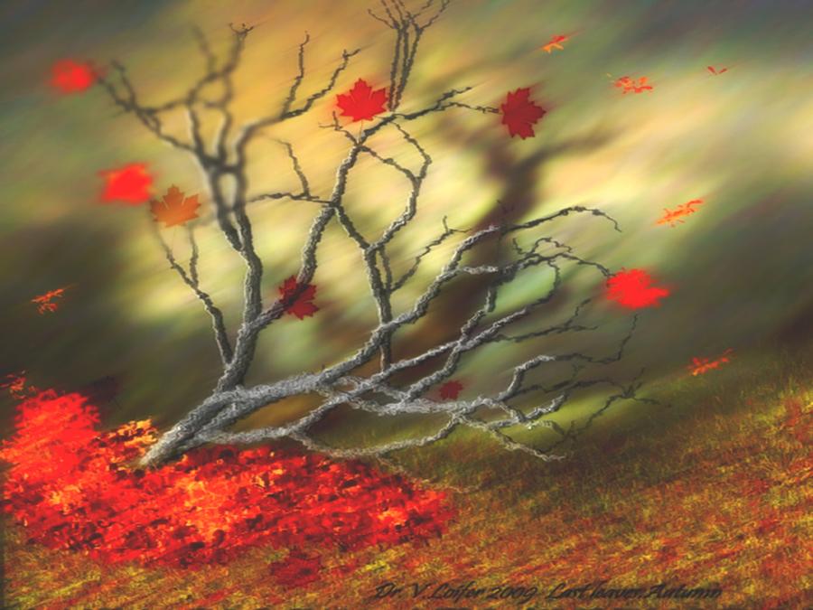 Last leaves Digital Art by Dr Loifer Vladimir
