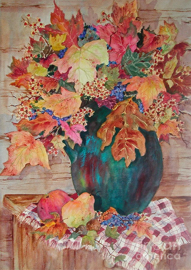Last Leaves of Summer Painting by Sherri Crabtree