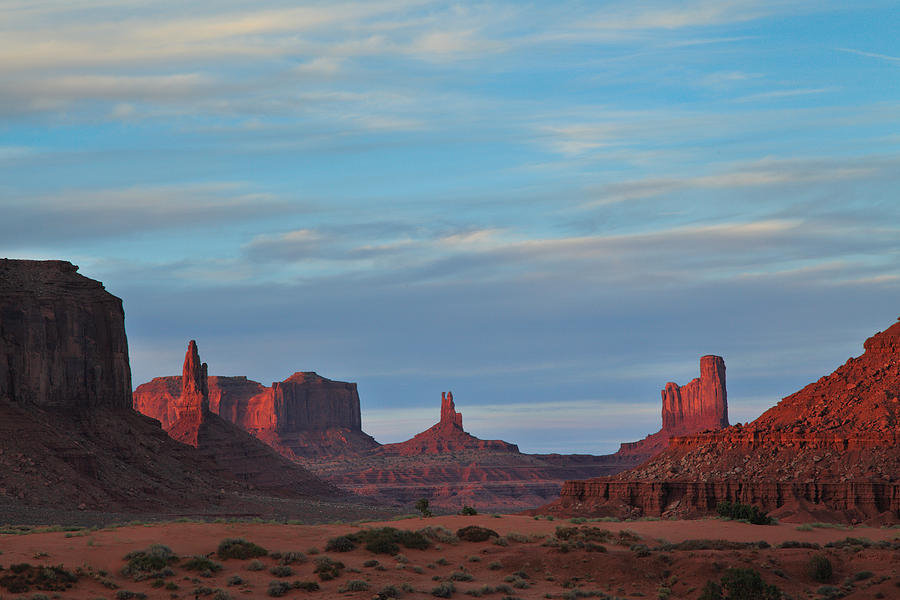 Last Light in Monument Valley Photograph by Alan Vance Ley