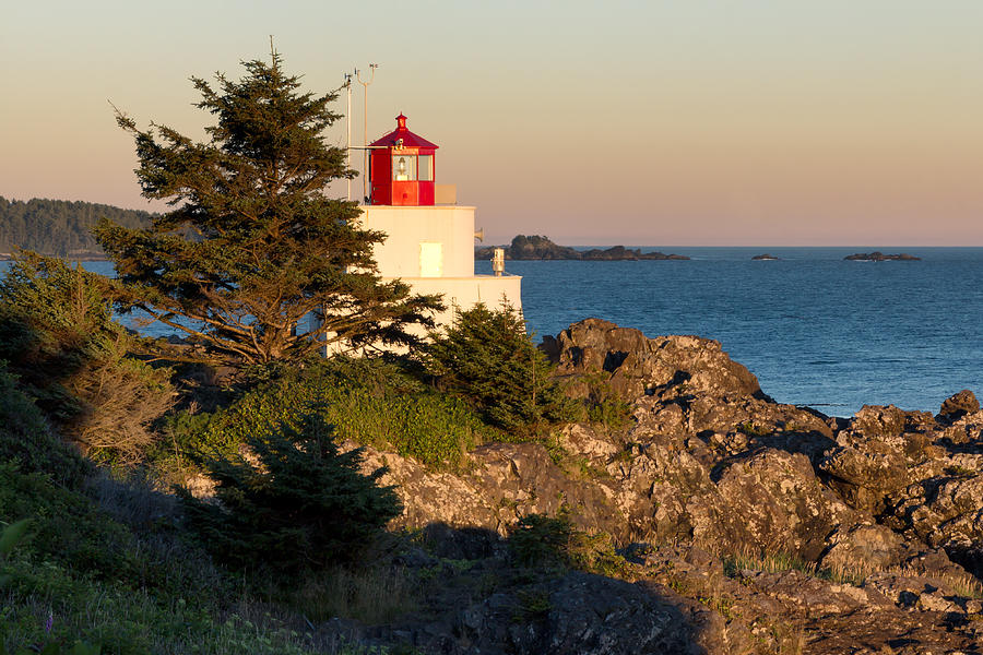Last Light on Amphritite Lighthouse Photograph by Kathleen Bishop