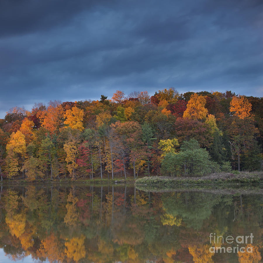 Fall Photograph - Last Light On Beebe Lake by Michele Steffey