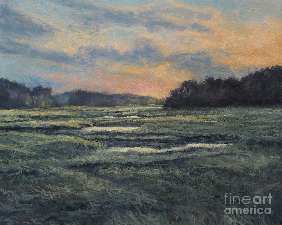 Last Light on the Marsh - Wellfleet Painting by Gregory Arnett