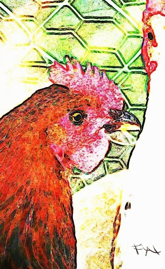 Last Night I Dreamed Of Chickens Painting by PainterArtist FIN