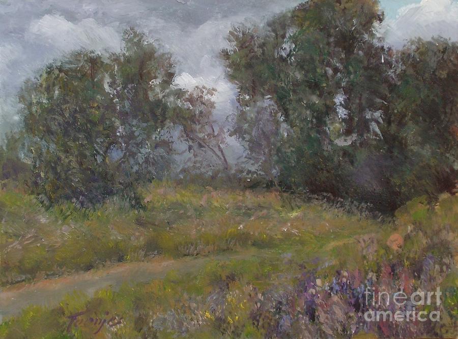 Last of the Lupine Painting by James H Toenjes