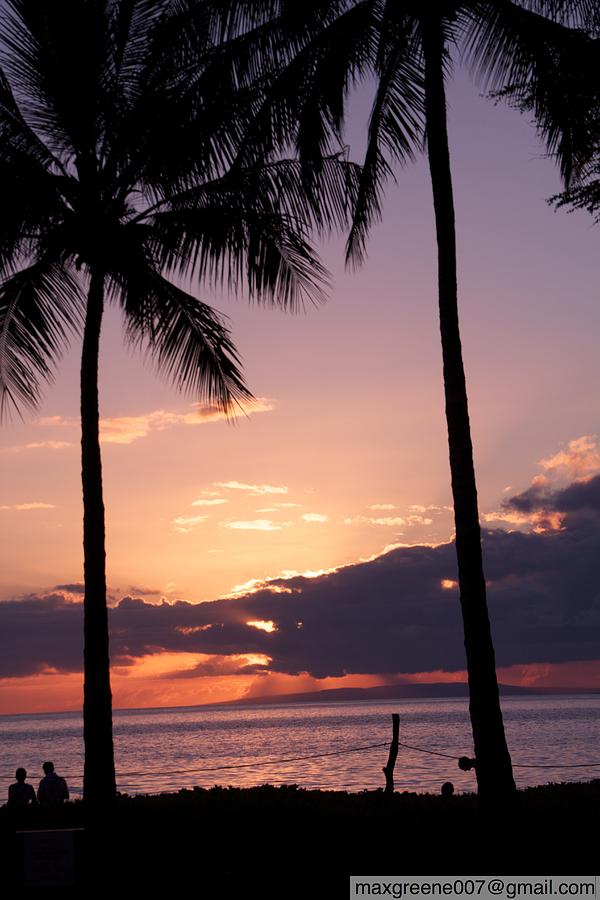 Last of the Sun on Maui Photograph by Max  Greene
