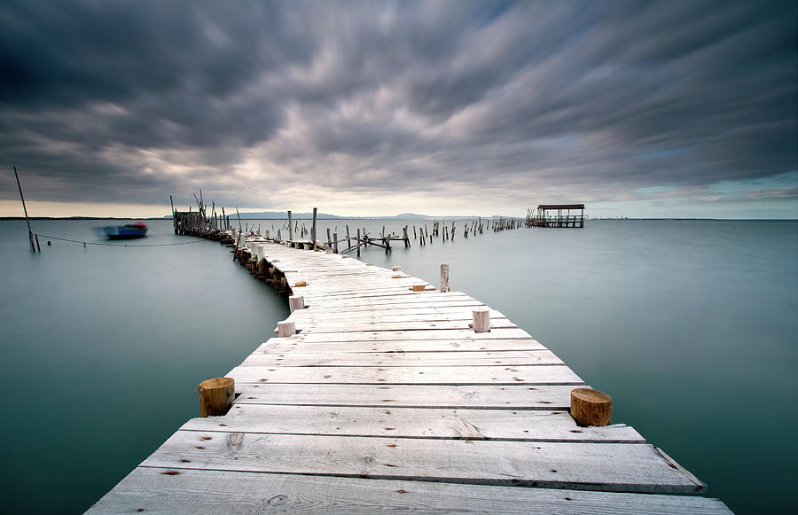 Pier Photograph - Last Path by Jorge Feteira