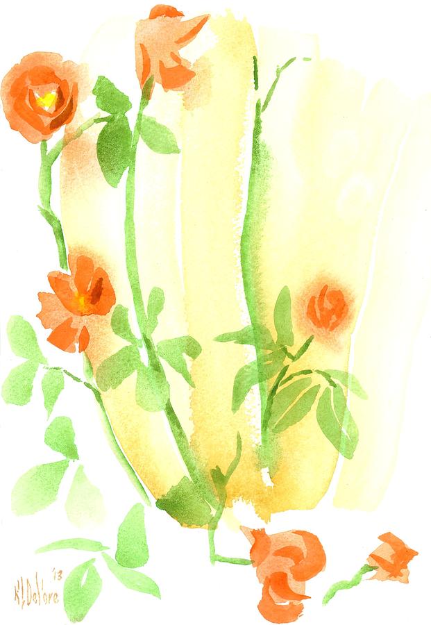 Last Rose of Summer Painting by Kip DeVore