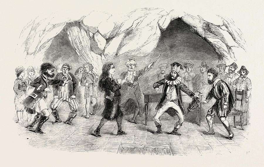 London Drawing - Last Scene Of The Enchanted Isle At Drury Lane Theatre by English School