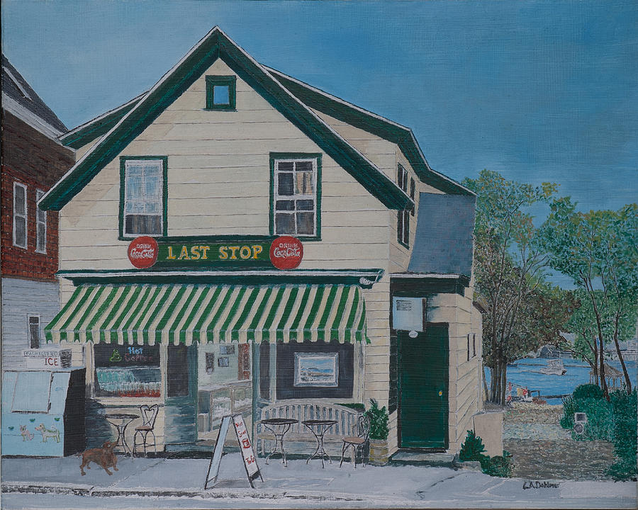 Last Stop Market Painting by Laurence Dahlmer